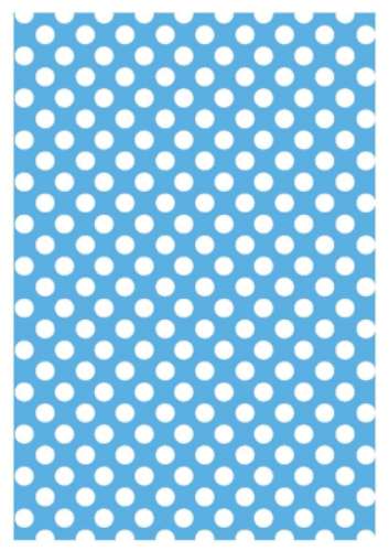 Printed Wafer Paper - Small Dots Pastel Blue - Click Image to Close